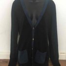 Juicy Couture Button Cardigan L with gold accents Celebrity style