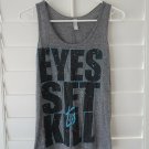 American Apparel EYES SET TO KILL TANK TOP Grey XS