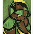 Hawaiian Art Hula Girl Tikkii  Paradise Aloha Gift Hawaii Wall Decor Wall Art Print