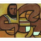 Abstract Lebron James Wall Pop Art Poster FIne Print Basketball Artwork
