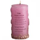 LOVE SCNTD FLOWER SCULP CANDLE