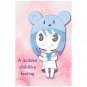 Personalized Hand Drawn Kawaii Mouse Outfit Original Poetry Greeting Card