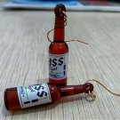 Fashion resin earrings,creative Brown wine bottle earrings for girlfriend and Mother days gift