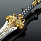 World of Warcraft King of Stormwing Llaned / Lion of Azeroth Sword with stand Anduin Wrynn