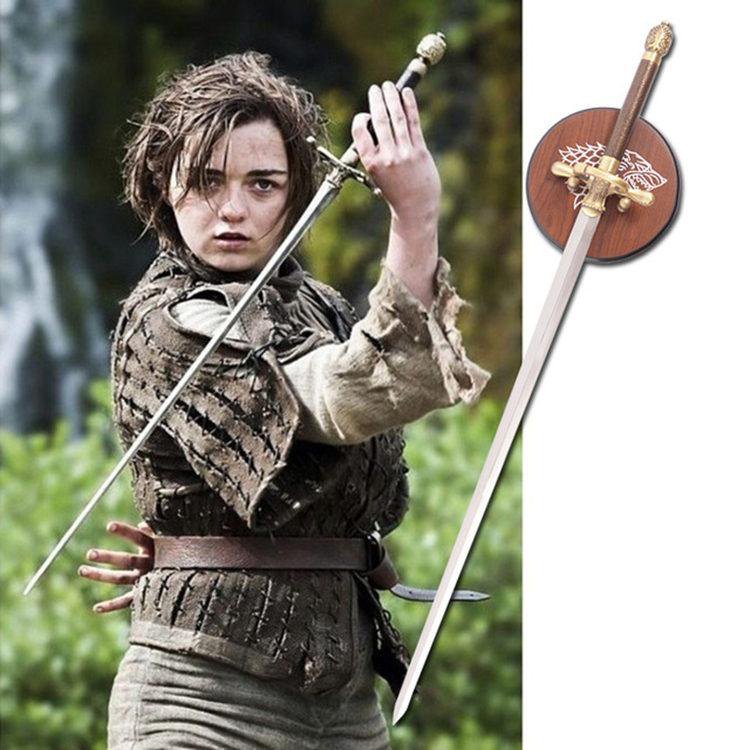 Sword needle Arya Stark's Game of thrones blade with plaque stark