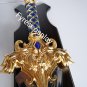 World of Warcraft King of Stormwing Llaned / Lion of Azeroth Sword with stand Anduin Wrynn