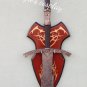 Fantasy Sword witch king witchking lord of the Rings with plaque nazgul lotr