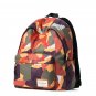 Retro Style Backpack with Eye-Catching Print,Waterproof All Day Bag Zipped Compartment College Bag