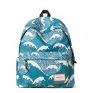 Surf Style Rucksack with Light Blue Gabric,School Bag All Day Bag College Bag Gift for Girl