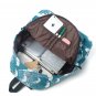 Surf Style Rucksack with Light Blue Gabric,School Bag All Day Bag College Bag Gift for Girl