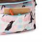 Girl’s Patterned Retro Backpack with Durable Material,All Day Storage Travel Bag Fashion Caual Bag