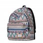 Aztec Style Backpack with Zipped Closure,Comfortable Carry Handle Day Bag Breathable School Bag