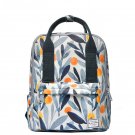 Artistic Orange Backpack Breathable Fabric Travel Bag Comfort-Fit Shoulder Straps Day Bag