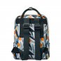Artistic Orange Backpack Breathable Fabric Travel Bag Comfort-Fit Shoulder Straps Day Bag