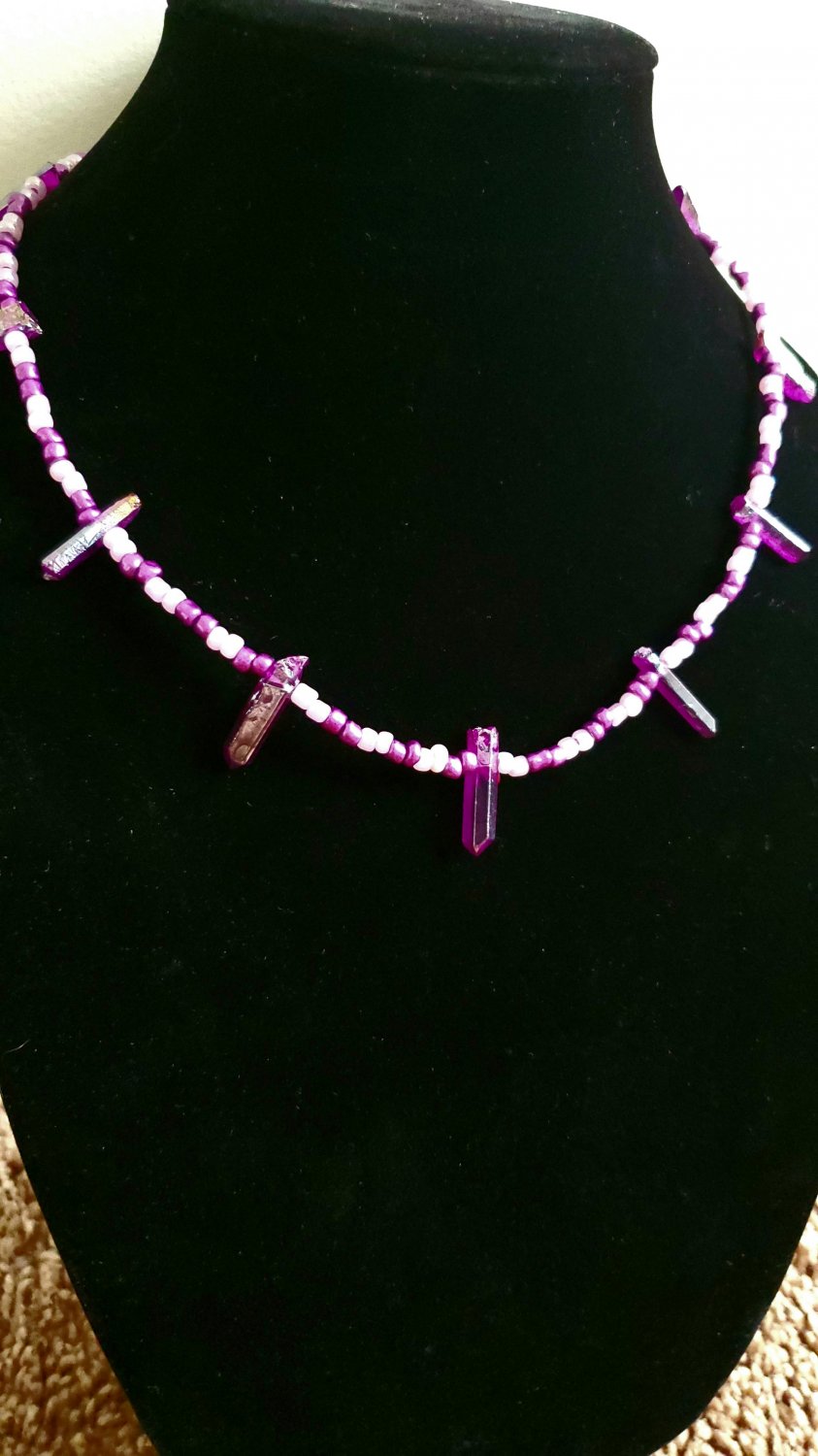 Purple Crystal Necklace