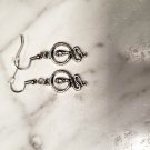 Small coiled snake earrings