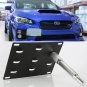 Front Bumper Tow Hook License Plate Mounting Bracket Holder For 2015-Up Subaru WRX