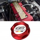 Red Mugen Acura Honda Engine Oil Filter Valve Cover Gasket Cap Aluminum 15610PCXA01