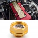 Gold Mugen Acura Honda Engine Oil Filter Valve Cover Gasket Cap Aluminum 15610PCXA01