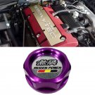 Purple Mugen Acura Honda Engine Oil Filter Valve Cover Gasket Cap Aluminum 15610PCXA01