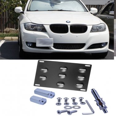 Front Bumper Tow Hook License Plate Mounting Bracket Holder For BMW 3-Series 06-13 M3 E90