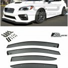 For 15-Up Subaru WRX STi JDM Injection Side Window Visors Durable Rain Guard