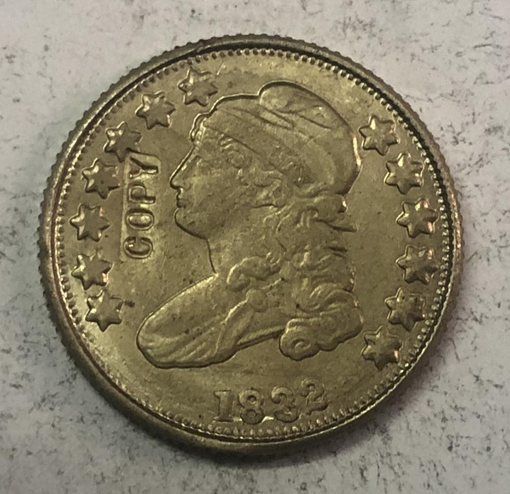 1832 United States 10 Cents "Liberty Capped Bust Dimes" Copy Coin