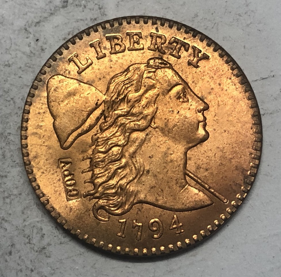 1794 United States Flowing Hair Large One Cent Exact Copy Coin