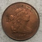 1802 United States Draped Bust Large One Cent Exact Copy Coin 1802 United States Draped Bust Large One Cent Exact Copy Coin