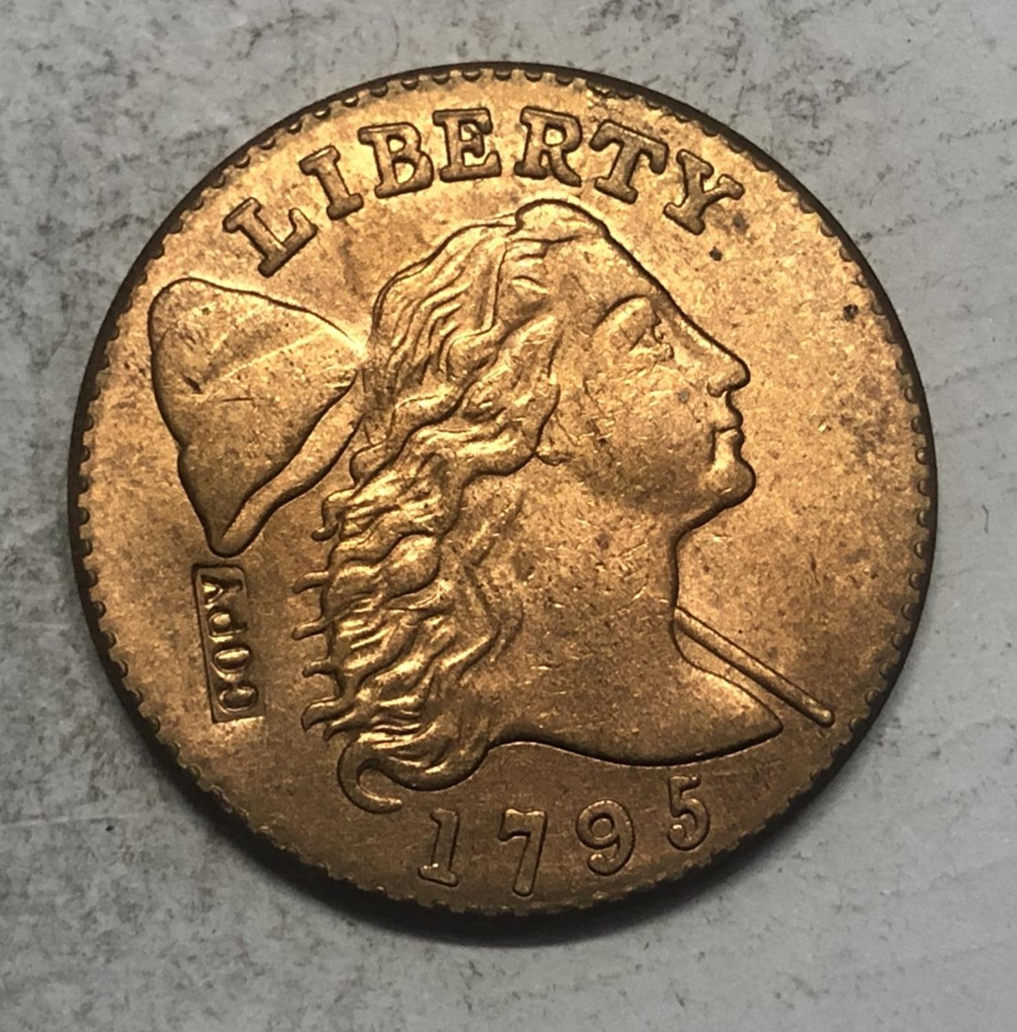 1795 United States Flowing Hair Large One Cent Exact Copy Coin