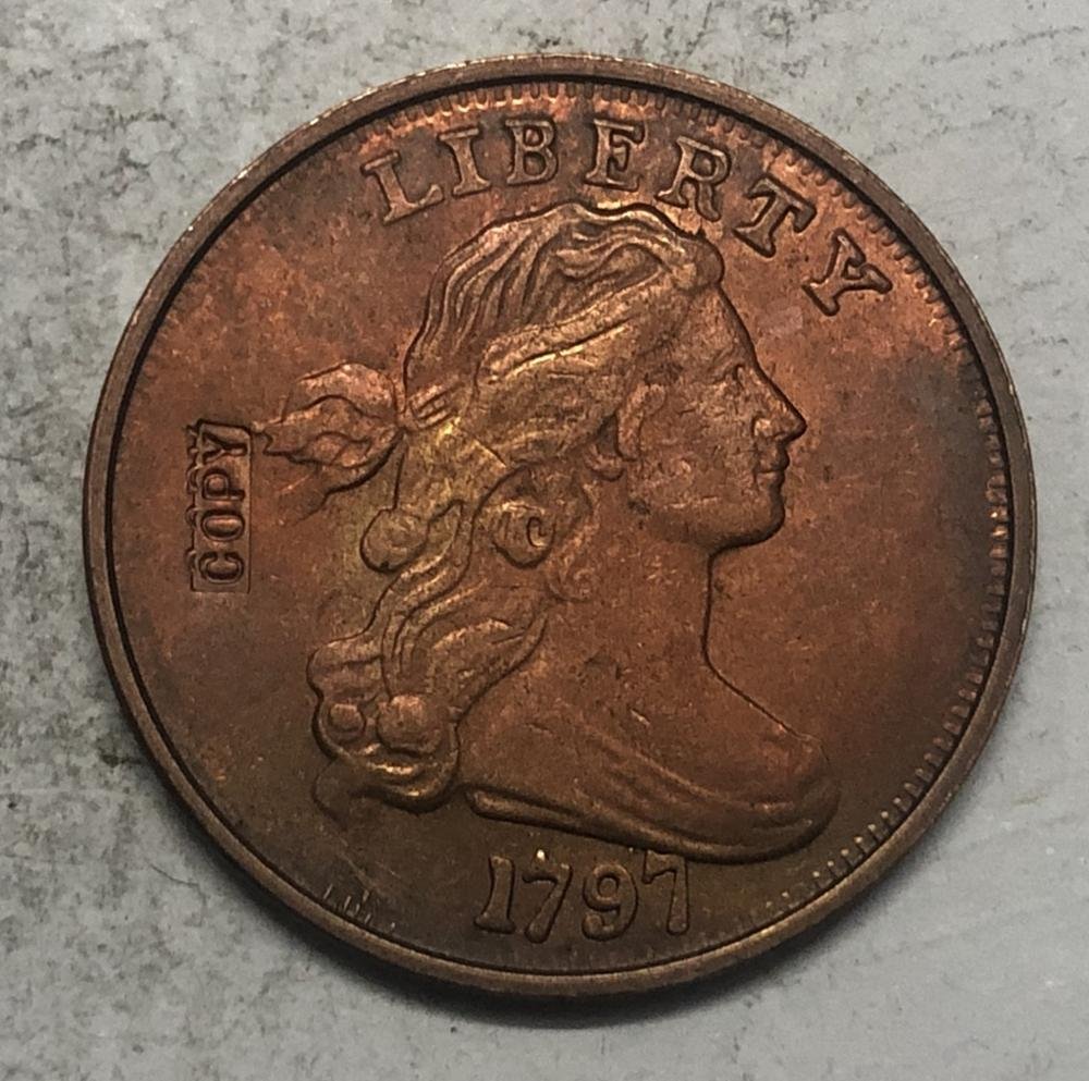 1797 United States Draped Bust Large One Cent Exact Copy Coin