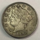 1898 United States V Five Cents Nickel Copy Coin 1898 United States V Five Cents Nickel Copy Coin