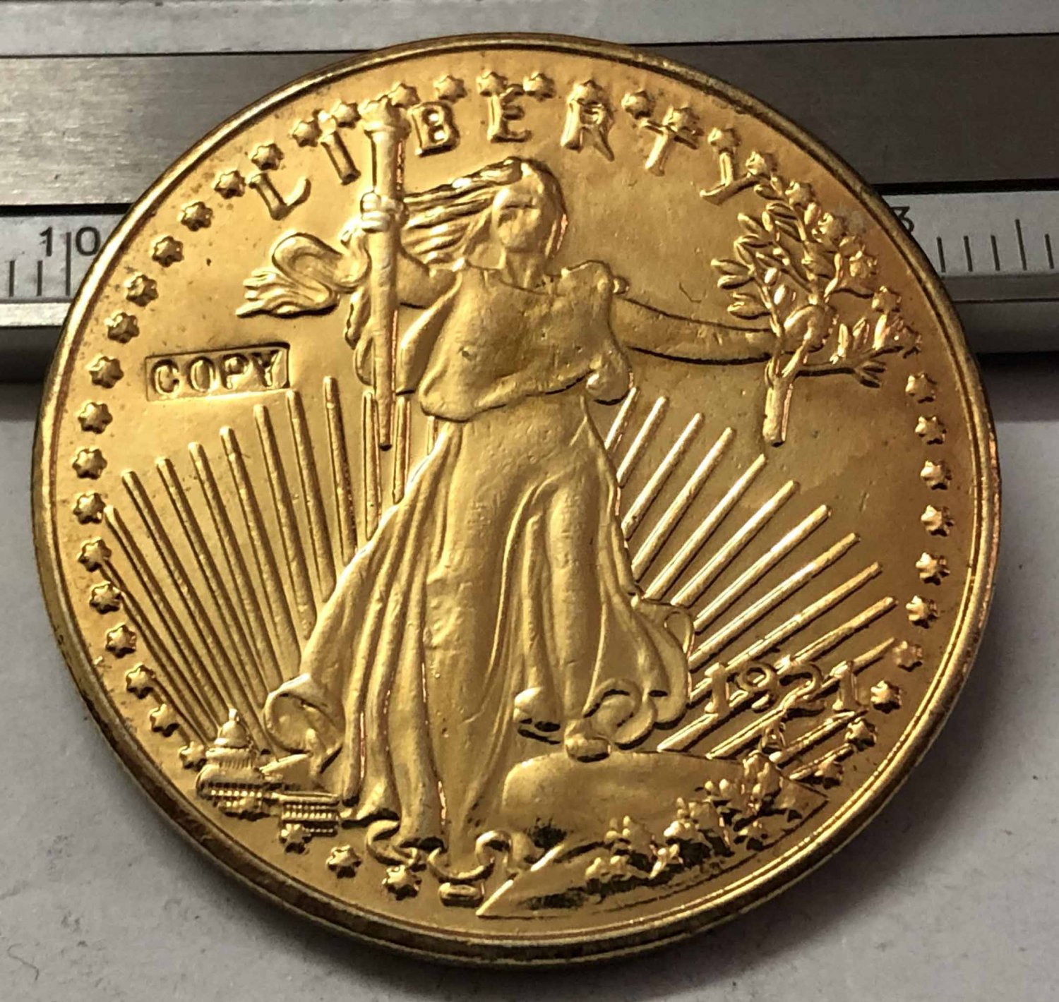 1921 United States Saint Gaudens $20 Twenty Dollars Gold Copy Coin