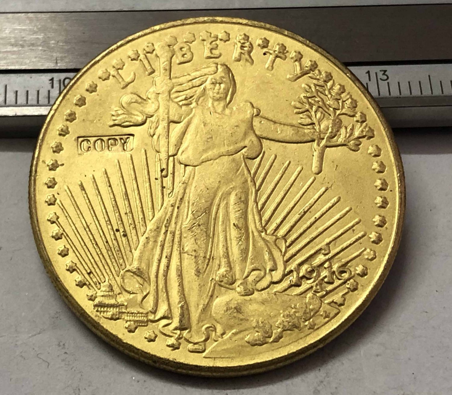 1916-S United States Saint Gaudens $20 Twenty Dollars Gold Copy Coin