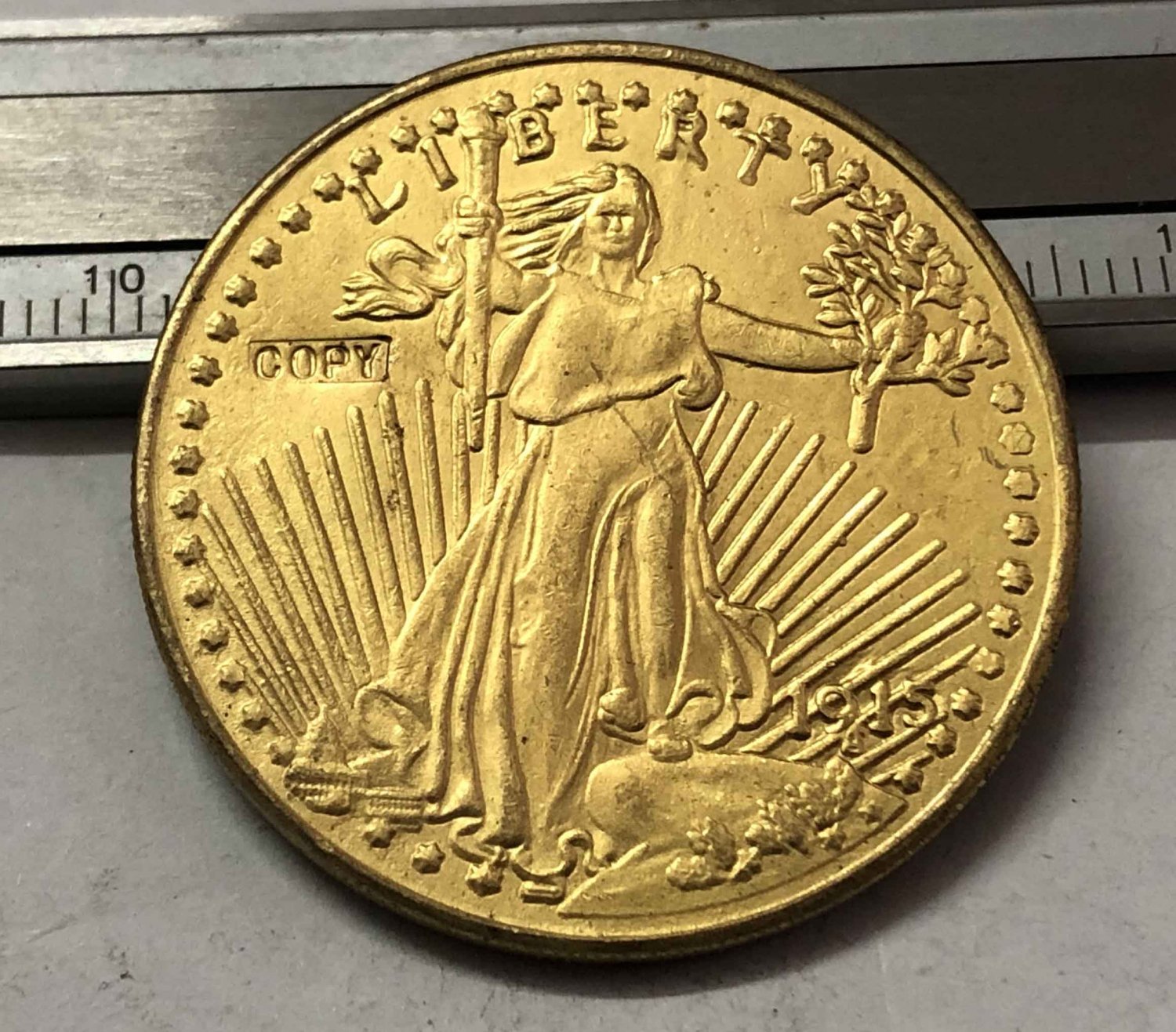 1915 United States Saint Gaudens $20 Twenty Dollars Gold Copy Coin