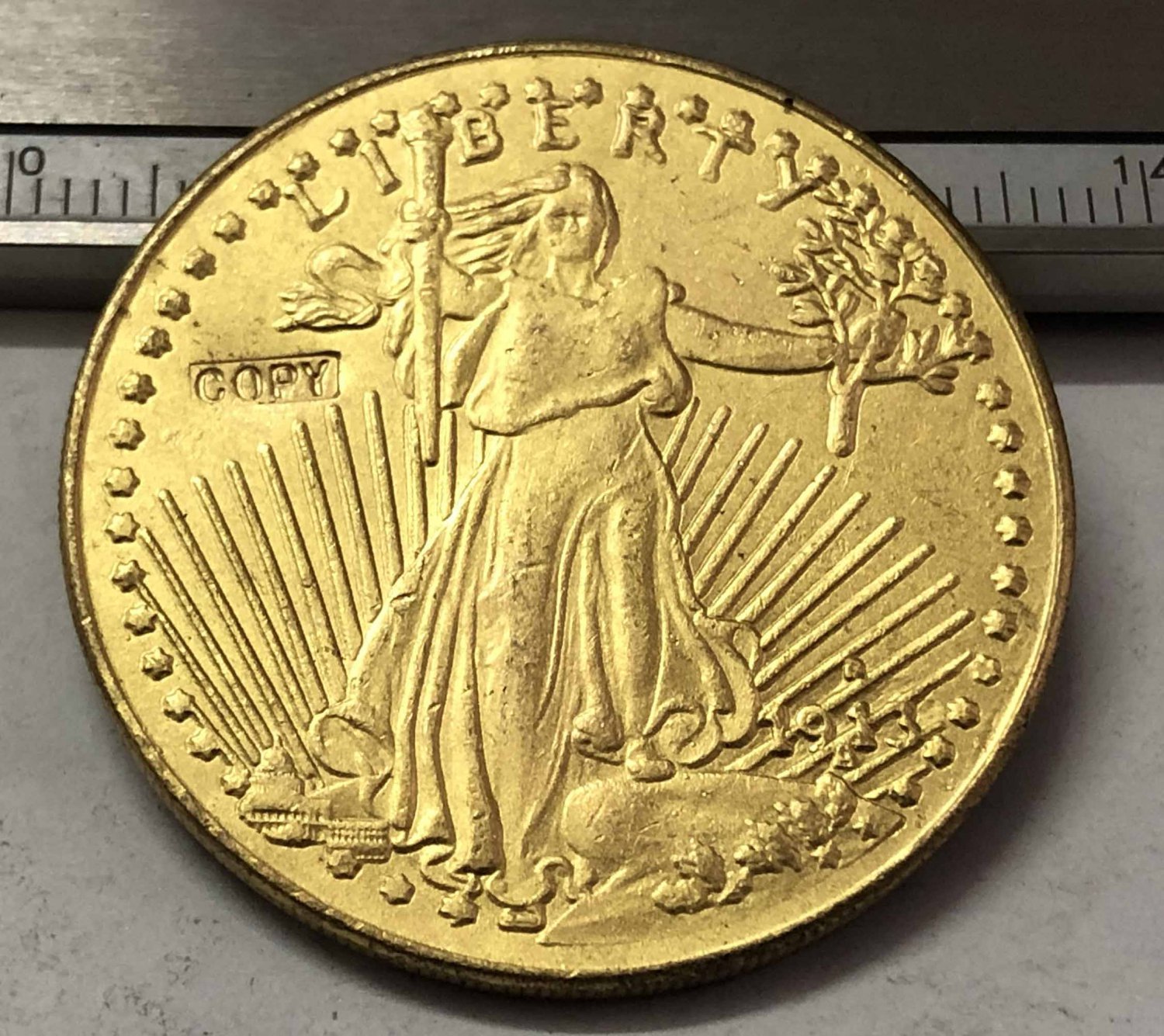 1913 United States Saint Gaudens $20 Twenty Dollars Gold Copy Coin