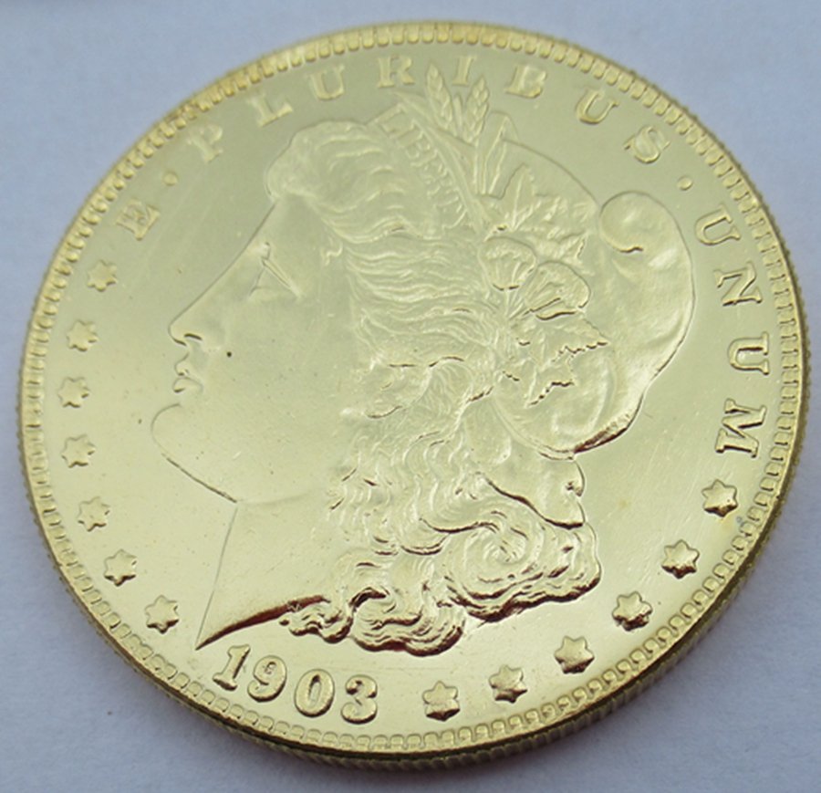 1903 United States Morgan One Dollar Gold Plated Copy Coin