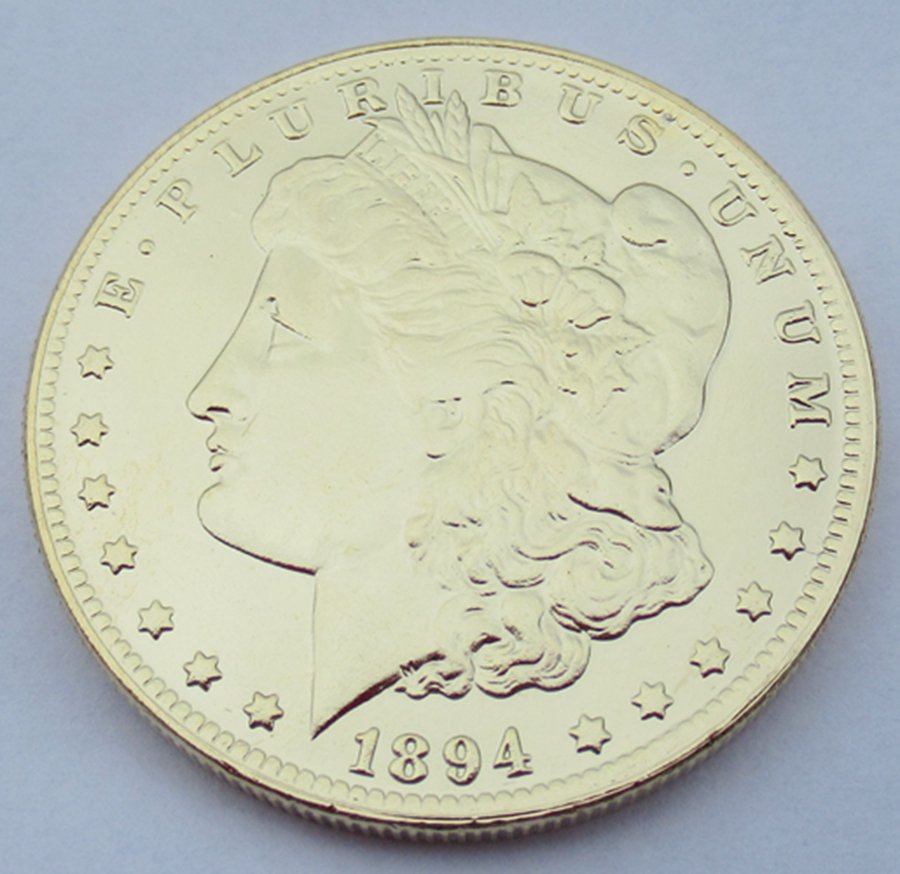 1894 United States Morgan One Dollar Gold Plated Copy Coin
