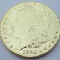 1884-CC United States Morgan One Dollar Gold Plated Copy Coin