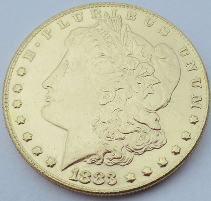 1883-CC United States Morgan One Dollar Gold Plated Copy Coin