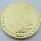 1901 United States Morgan One Dollar Gold Plated Copy Coin 1901 United States Morgan One Dollar Gold Plated Copy Coin
