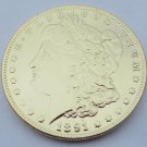 1891-CC United States Morgan One Dollar Gold Plated Copy Coin