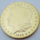 1889-CC United States Morgan One Dollar Gold Plated Copy Coin 1889-CC United States Morgan One Dollar Gold Plated Copy Coin