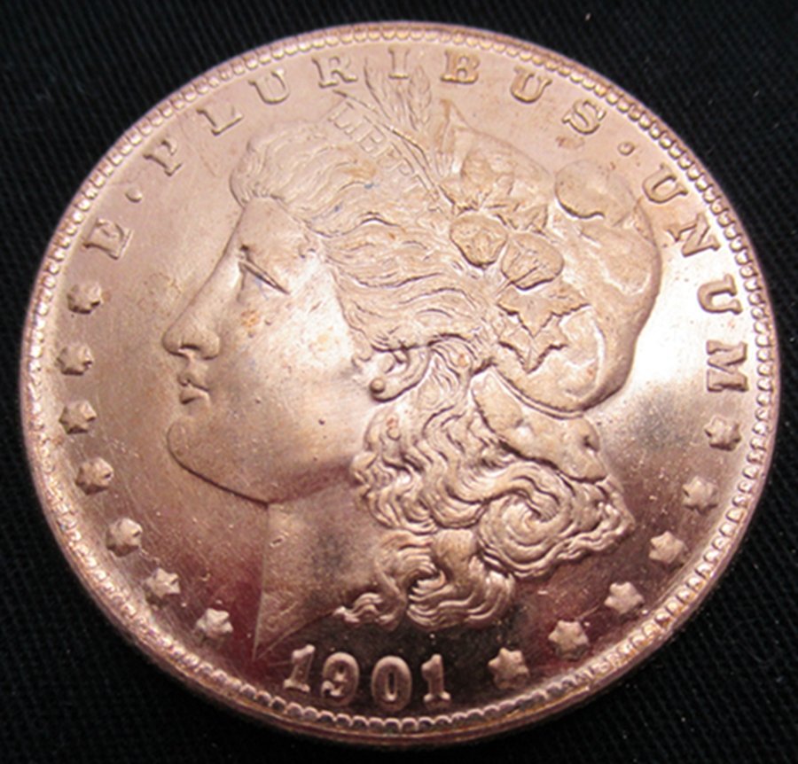 1901-S United States Morgan One Dollar Copper Copy Coin