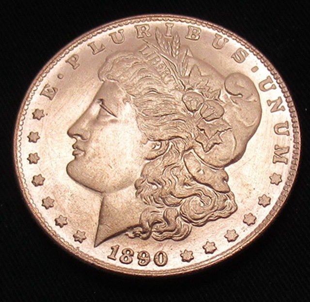 1890-O United States Morgan One Dollar Copper Copy Coin