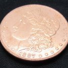 1887-O United States Morgan One Dollar Copper Copy Coin 1887-O United States Morgan One Dollar Copper Copy Coin