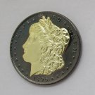 1896 United States Black Ruthenium Morgan Dollar 2 Sided Gold Plated Copy Coin 1896 United States Black Ruthenium Morgan Dollar 2 Sided Gold Plated Copy Coin