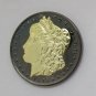 1896 United States Black Ruthenium Morgan Dollar 2 Sided Gold Plated Copy Coin