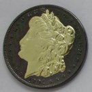 1904-S United States Black Ruthenium Morgan Dollar 2 Sided Gold Plated Copy Coin 1904-S United States Black Ruthenium Morgan Dollar 2 Sided Gold Plated Copy Coin