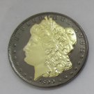 1890-CC United States Black Ruthenium Morgan Dollar 2 Sided Gold Plated Copy Coin 1890-CC United States Black Ruthenium Morgan Dollar 2 Sided Gold Plated Copy Coin